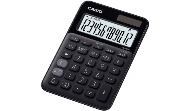 Casio MS-20UC desktop calculator, black