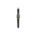 Karl Lagerfeld KLAWMOKHK Apple Watch Strap 38/40/41mm black strap Saffiano Karl Heads