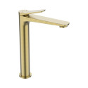 HIGH WASHBASIN MIXER NESTOS BRUSHED GOLD