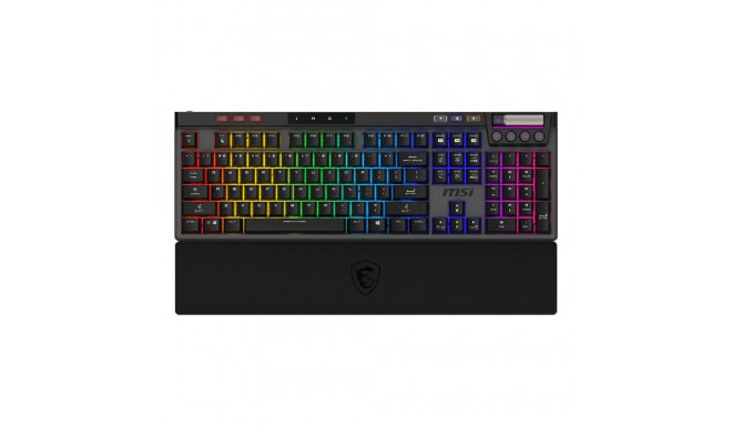 MSI STRIKE PRO WIRELESS | Gaming keyboard | Wireless | US | Black | 2.4 GHz Wireless, Bluetooth, USB