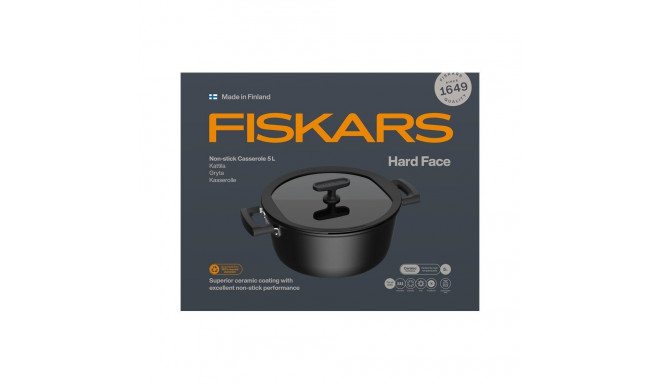 CASSEROLE HARD FACE 5L WITH LID