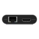 Raidsonic 12-ühes USB Type-C dokk PD 100W BOX IB-DK4050-CPD dokk Ethernet LAN (RJ-45) port 1 USB 3.0