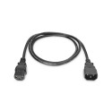 Digitus AK-440201-018-S must toitekaabli pikenduskaabel C13 - C14