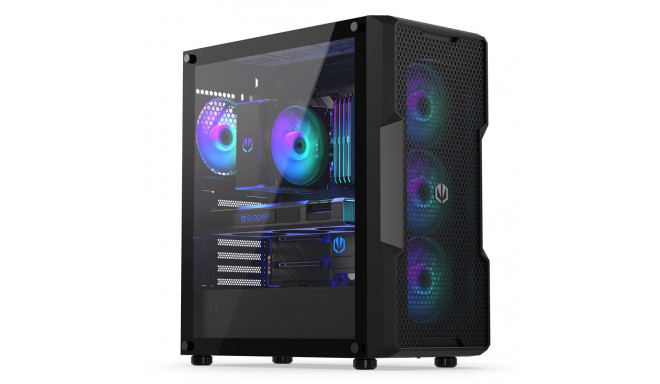 Case|ENDORFY|Regnum 400 ARGB|MidiTower|Case product features Transparent panel|Not included|ATX|Micr