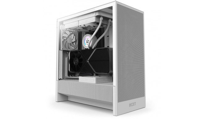 Case|NZXT|H5 Flow|MidiTower|Case product features Transparent panel|Not included|ATX|EATX|MicroATX|M