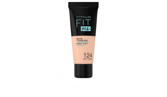 MAYBELLINE FIT ME MATTE+PORELESS foundation #124-soft sand