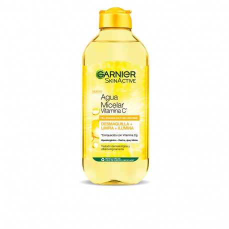 GARNIER SKINACTIVE agua micelar vitamina c piel apagada sin tono uniforme 400 ml