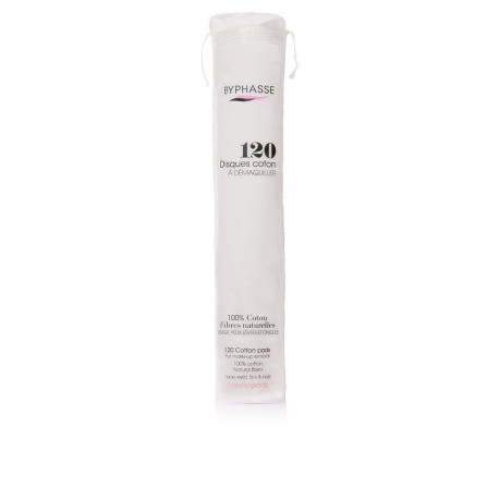 BYPHASSE DISCOS ALGODÓN desmaquillante 120 u