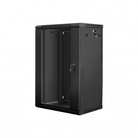 LANBERG WF01-6418-10B Lanberg wall-mounted rack 19 demounted flat pack 18U/600x450mm black