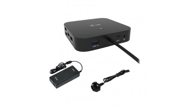 I-TEC USB-C Dual Display MST DS 1x DP 1x HDMI 1xGLAN 3xUSB 3.0 2xUSB 2.0 1xUSB-C-Datei 1xAudio/Mic J