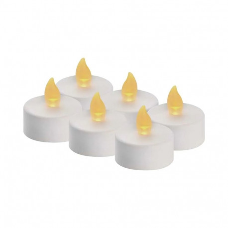 6LED SET WH TEA FLICKER VNT