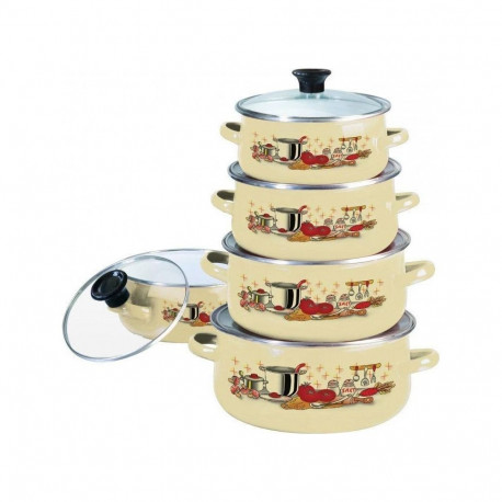 Klausberg 10-piece enameled pot set KLAUSBERG KB-7170-BG