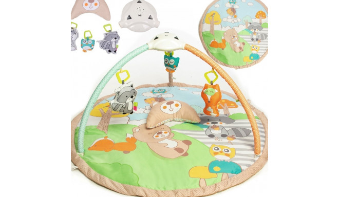 Mata edukacyjna dla niemowląt XXL z rzutnikiem i melodiami 110x110 cm