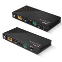 150m Cat.6 DisplayPort 1.2, USB, IR & RS-232 HDBaseT KVM Extender Extend DisplayPort 1.2, USB KM dev 150m Cat.6 DisplayPort 1.2, USB, IR & RS-232 HDBaseT KVM Extender Extend DisplayPort 1.2, USB KM dev