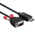 3m Display Port to VGA Adapter Cable Connects a single DisplayPort device to a single VGA Display wi