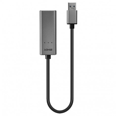 Network Adapter - Lindy USB 3.0 to 2.5G Ethernet Converter, 2.5Gbps, Aluminum