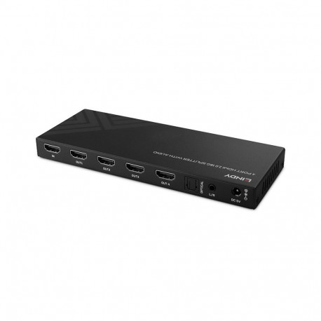 AV Splitter - LINDY 4 Ports HDMI 8K60 48G Downscaling with Audio Output