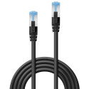 15m Cat.6A S/FTP TPE  Network Cable, Black RJ45, M/M, 500MHz, Copper