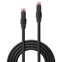 0.5m Cat.6 U/UTP LSZH Network Cable, Black RJ45, M/M, 250MHz, Copper, 26AWG