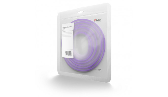 0.3m Cat.6 S/FTP Network Cable, Purple RJ45, M/M, 250MHz, Copper, 27AWG