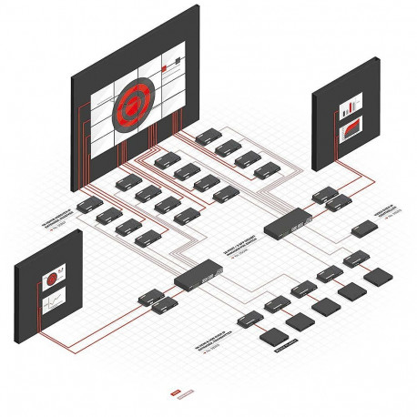 AV Extender - LINDY 4K HDMI & USB Over IP Extender, 100 m, Black