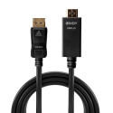 0.5m Display Port to HDMI 4K30Hz Adapter Cable Connects a single DisplayPort device to a single HDMI