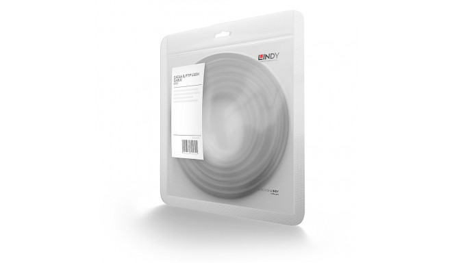 LINDY Cat.6A S/FTP LSZH Network Cable, RJ45, 20m, 500MHz, 26AWG, Gray
