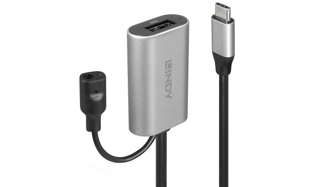 LINDY USB 3.2 Type C Extension Cable, 5Gbps, 5m, Black