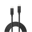 Thunderbolt Cable - LINDY Thunderbolt 3 Cable, 40Gbps, 100W PD, 2 m, Black