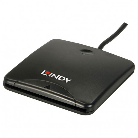 Smart Card Reader - LINDY USB 2.0 Smart Card Reader, Black