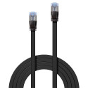 2m Cat.6A U/FTP Flat Network Cable, Black RJ45, M/M, 500MHz, copper, 32AWG