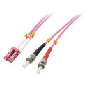 Fibre Optic Cable LC/ST OM4, 2m 50/125µm Multimode