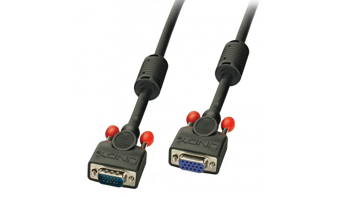 VGA Cable - 15 Way M/F 0.5m Ultra-Thin Black