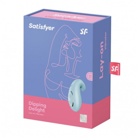 Satisfyer vibraator Dipping Delight lay-on, helesinine