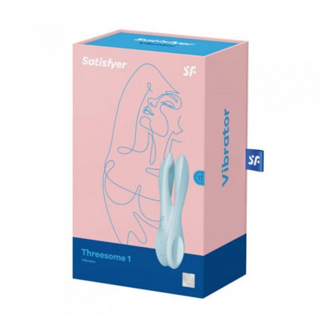 Satisfyer vibraator Threesome 1, helesinine
