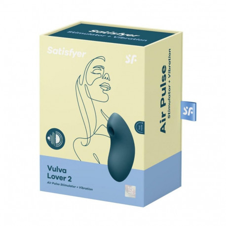 Satisfyer vibraator ja õhupulss-stimulaator Vulva Lover 2, sinine