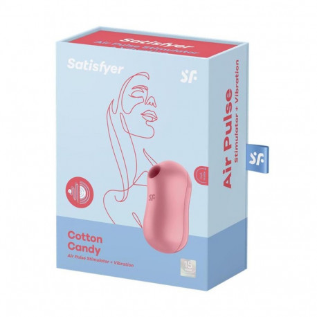 Satisfyer õhusurve-stimulaator Cotton Candy, helepunane