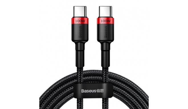 Baseus cable Cafule PD USB-C - USB-C 2,0 m 5A red-black 100W
