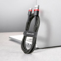 Baseus cable Cafule USB - USB-C 3,0 m 2A red-black