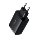 Baseus wall charger Compact 3 x USB black 17w