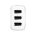 Baseus wall charger Compact 3 x USB white 17w