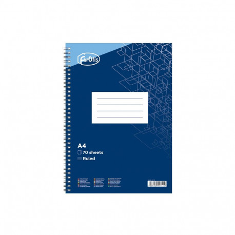 Notebook A4 lined 70sh. spiral bound