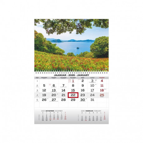 Wall calendar MONO Estonian-English no. 10 2911050010