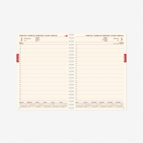 Book calendar SENATOR Spiral Day black 2911951001