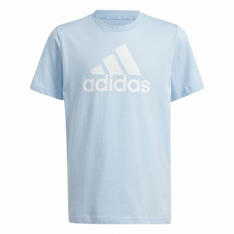 Lühikeste varrukatega T-särk, meeste ja naiste Adidas Essentials Sinine Taevasinine