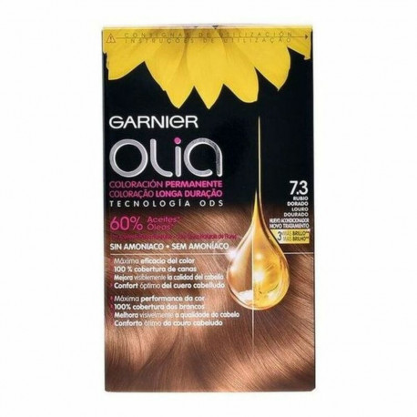 Ammoniaagivaba juuksevärv Garnier Olia Golden Dark Blonde Nº 7,3-Golden Dark Blonde Set (1 Ühikut)