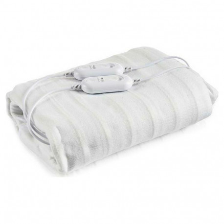 Double Electric Underblanket Gift Decor UBW03-A UBW03-A White Polyester 140 x 1 x 160 cm 2 x 60 W