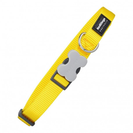 Dog collar Red Dingo Smooth Yellow (1,2 x 20-32 cm)