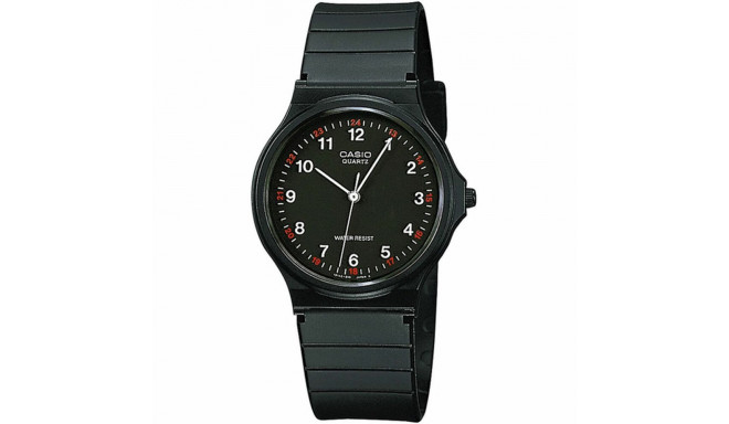 Meeste Kell Casio MQ-24-1BLLEG Must (Ø 34 mm)