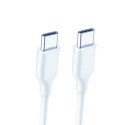 Cable Type-C - Type-C (in plastic bag, white, 1.8m)